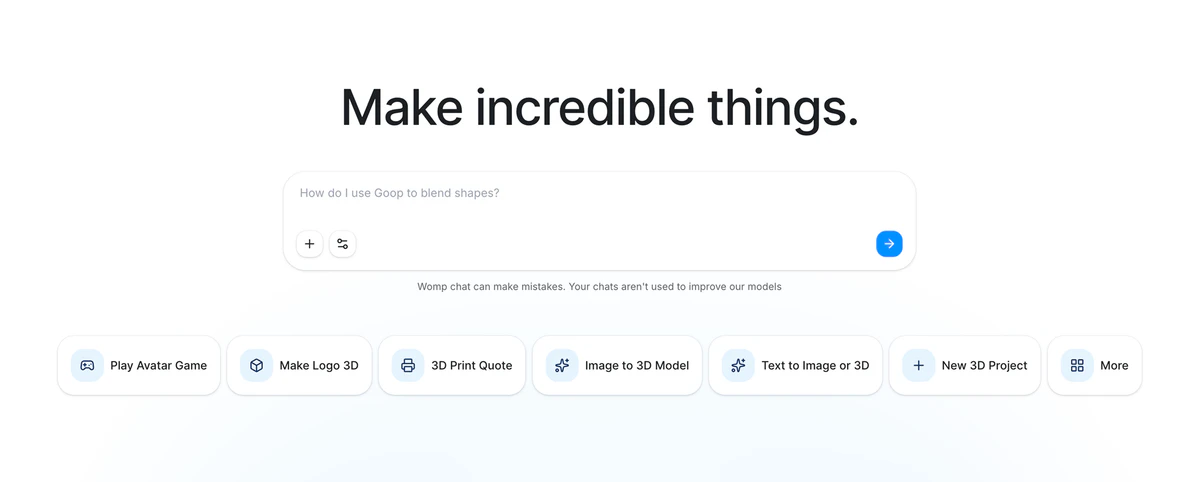 Spark UI showing image and 3D mesh generation interface